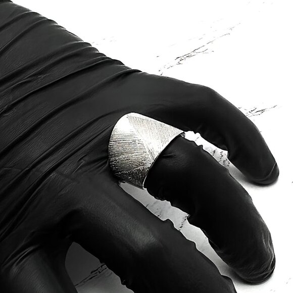 Bianca Milano 925 Sterling Silver Basketweave Cocktail Band Ring Size 6 - Picture 2 of 5